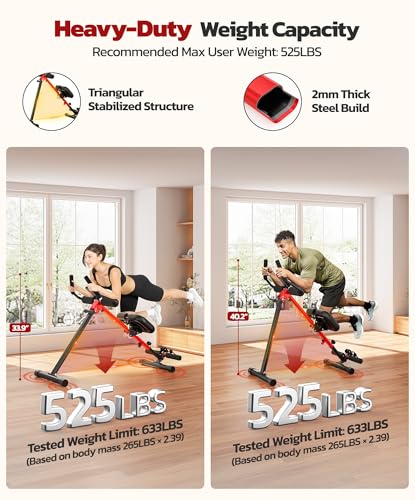 Adjustable Ab Trainer Machine - 2-in-1 Foldable V1.0 Standard Foam