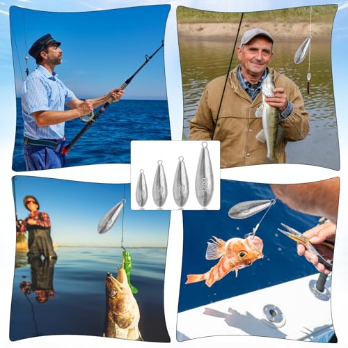 Drop Shot Fishing Weights Sinkers - 1oz, 10 Pack