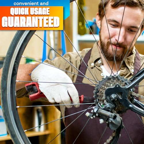 Motorcycle Chain Cleaning Brush Set - 2 Pcs O-Ring Safe