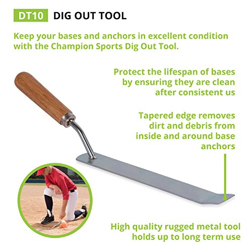 8-Inch Baseball Dig Out Tool - Durable Field Maintenance Equipment