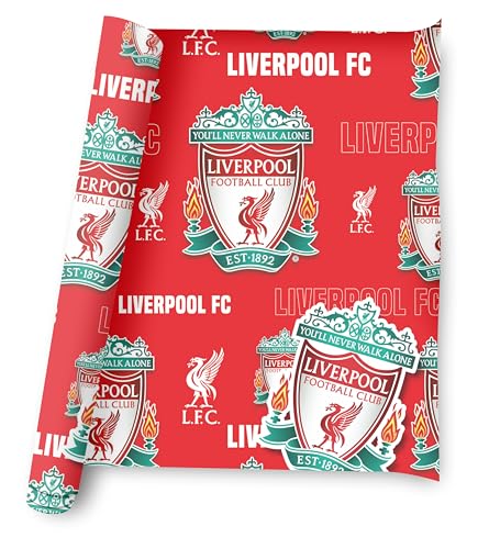 Liverpool FC Wrapping Paper Pack - 2 Sheets & 2 Tags