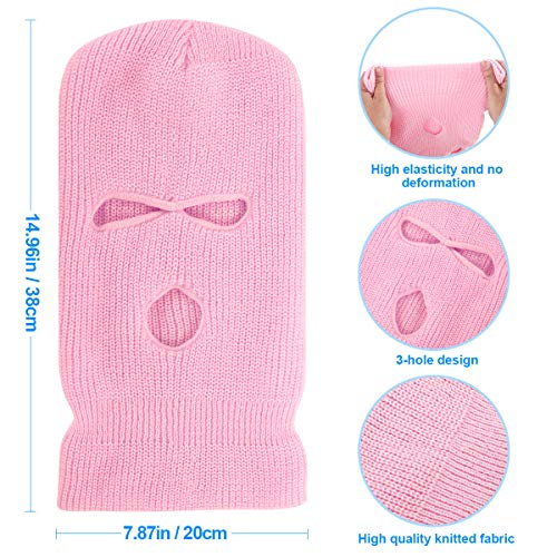 3-Hole Full Face Ski Mask Balaclava - Winter Cap, Blue