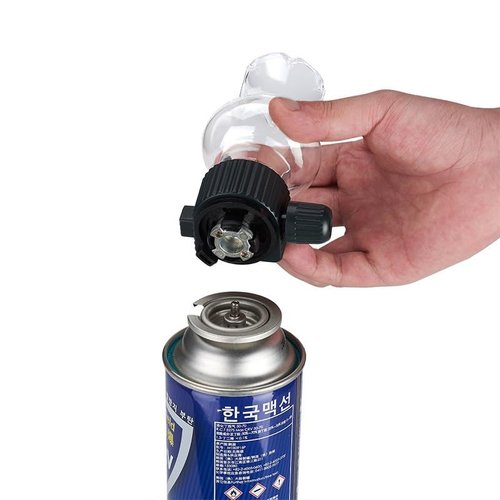 Camping Emergency Gas Lamp Portable Gas Lantern Butane/Isobutane, Mini Outdoor & Desktop Camping Lantern with Adjustable Brightness