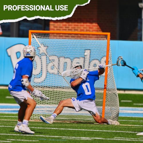 Lacrosse Goal Replacement Net 4mm Heavy Duty 6x6x7ft with Lacing Rope