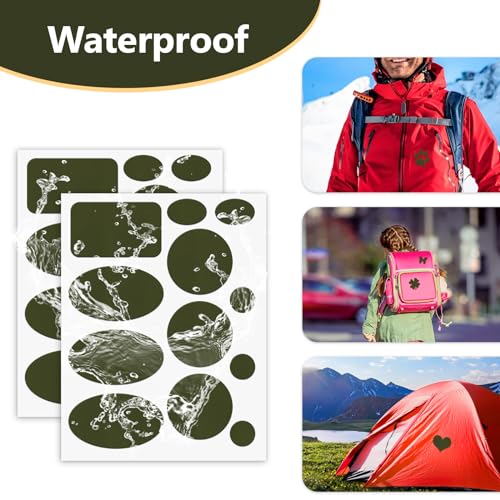 Self-Adhesive Nylon Repair Patch for Down Jackets & Tents - Olive