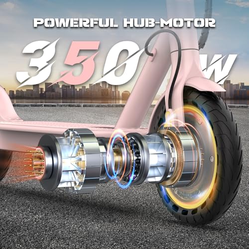 Foldable Electric Scooter 350W Motor, 19 MPH, 15 Mile Range