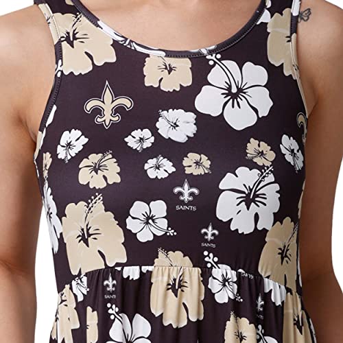 New Orleans Saints Floral Sundress - Women's Fashion Dress