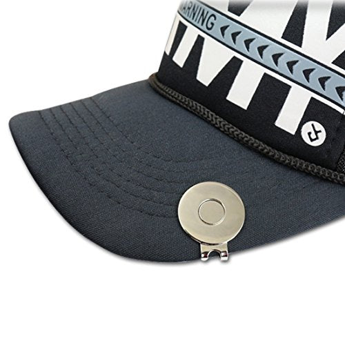 Golf Hat Clips - Magnetic Ball Marker Holders, 2 PCS Silver