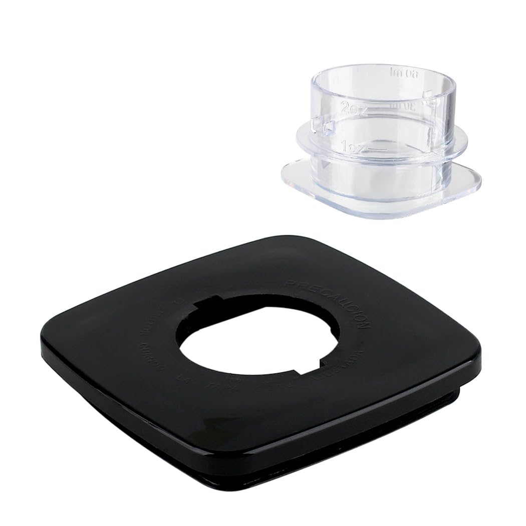Veterger Replacement Parts 5-Cup Square Glass Jar with Lid,Compatible with Oster Blender