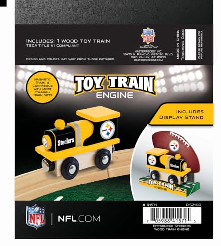 Pittsburgh Steelers Real Wood Toy Train - Age 3+
