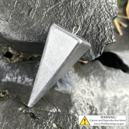 Pyramid Fishing Sinkers - 1 Ounce, 10pcs - Saltwater Weights