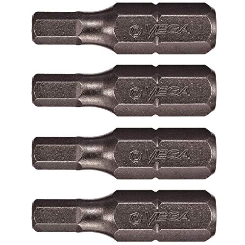 VEGA 5/32" HEX Tamper Proof 1 Inch Security Bits. Professional Grade ¨ù Inch Hex Shank, HEX 5/32" Security Bits. 125HT1064A-4 (Pack of 4)