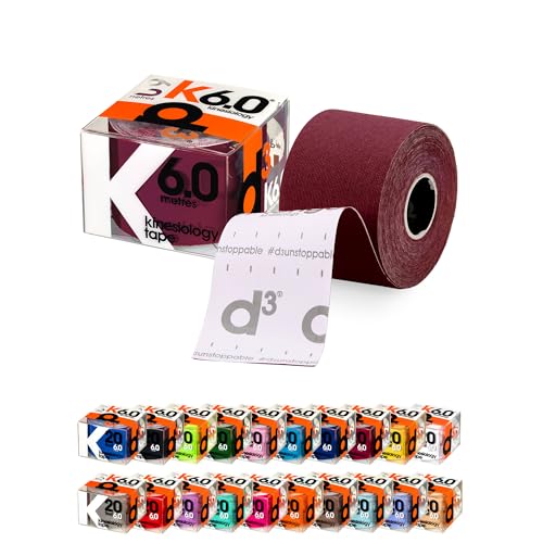 Kinesiology Tape 2in x 20ft - Maroon Athletic Tape for Joint Support & Pain Relief - 1 Roll