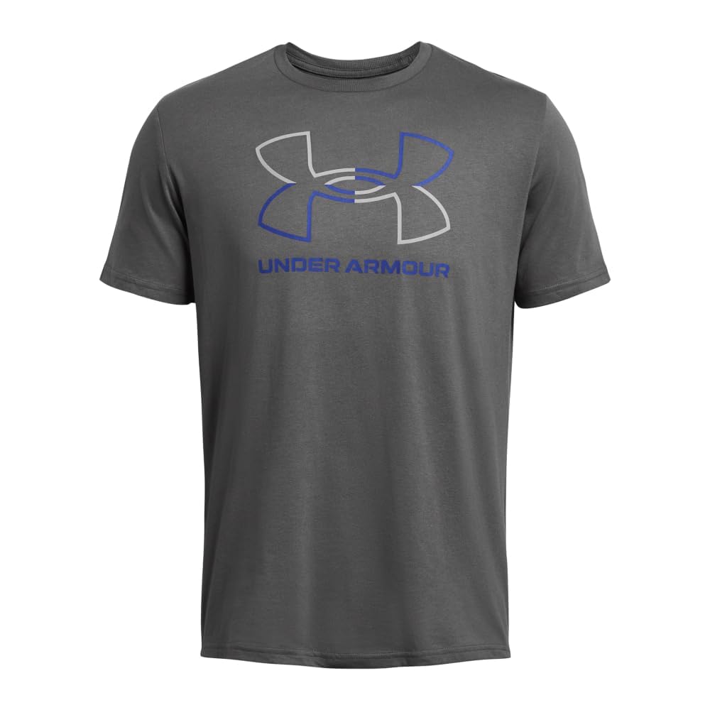 Under Armour Men's Global Foundation Short Sleeve T Shirt, (025) Castlerock/Royal/Steel, 3X-Large Tall