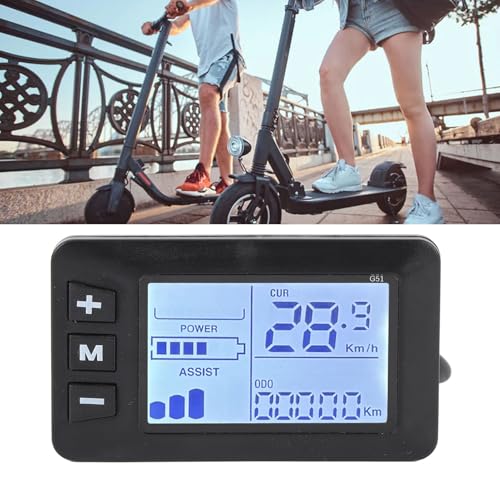Electric Bicycle LCD Display Control Panel - Wireless Speedometer & Odometer