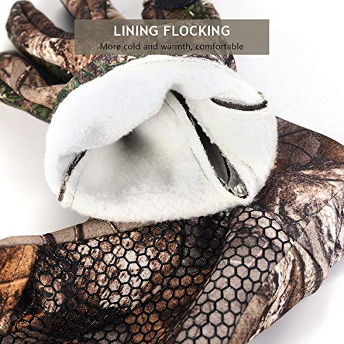 Camo Hunting Gloves with Fleece - Full Finger & Fingerless