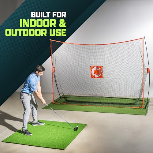 10'x7' Golf Practice Hitting Net - Portable Indoor/Outdoor Use