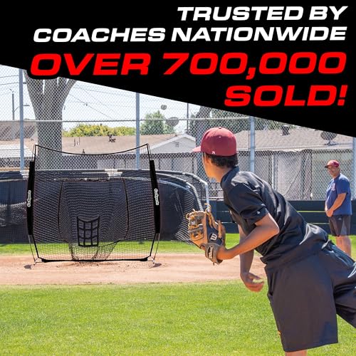 7 ft x 7 ft Baseball & Softball Hitting Net - Black Variation