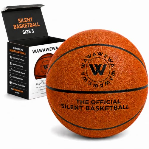WAWAWEWA Silent Indoor Basketball Mini Size 3 Foam Training Ball 22"