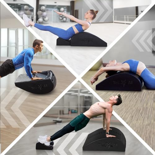 Foldable Pilates Spine Corrector - Core Strengthening & Stretching - Basic Black