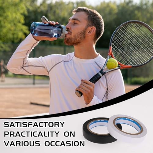 Tennis & Badminton Grip Tape - 2 Rolls, PVC, 0.39 Inch x 11 Yards