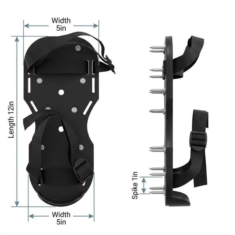 QWORK Epoxy Floor Spiked Shoes – 4 Pairs 1" Short Spikes for Coating, Overlay & Resin Application