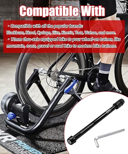 12mm Thru Axle Adapter for Bike Trainer - M12x1.5/166-178