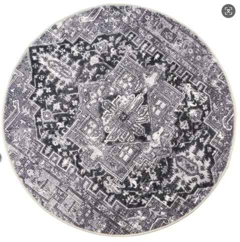 Recliner Pads for Hardwood Floors, Rocking Chair Floor Protectors, Non-Skid Furniture Gripper Small Circle Rug for Recliners, 31.5inch Diameter Low Pile Heavy Duty Non Slip Multi-Purpose Rug