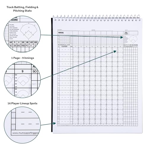 Baseball & Softball Scorebook - Track 35 Games - Variation 1