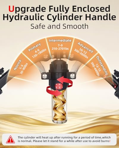 Hydraulic Power Chest Expander - Adjustable Resistance Arm Trainer - Black