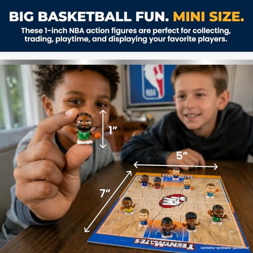 Party Animal NBA Legends TeenyMates Action Figures Gift Set - Collectible Basketball Toys