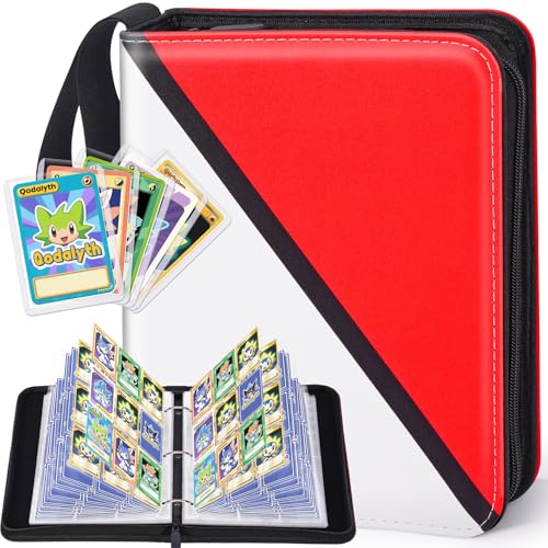 Simplicity 9-Pocket Card Binder with Zipper - Premium PU, Double-Sided Display, 900 Card Capacity, Includes 5 Plastic Sleeves
