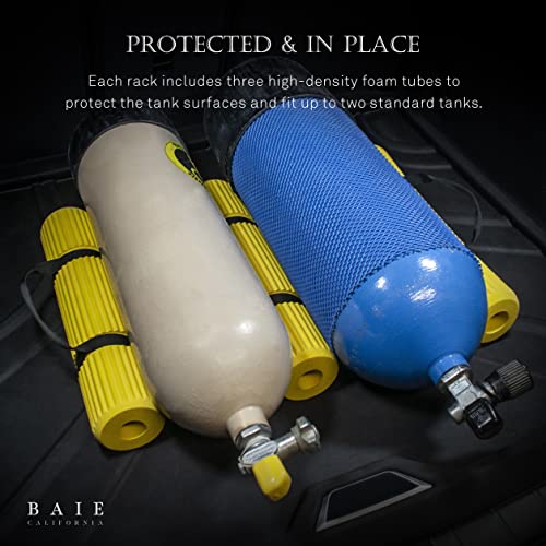 urbanhouse 2-Tank Scuba Diving Cylinder Tank Rack with Carrying Handle