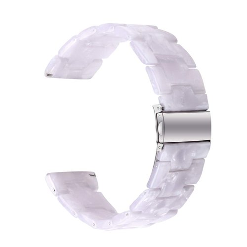 FitTurn Bands Compatible with Garmin Approach S42 Watch Replacement S20mm Stylish Bracelet Resin Strap Wristbands Breathable Wristband for Approach S42/S40/S12 Smartwatch Accessories (White)
