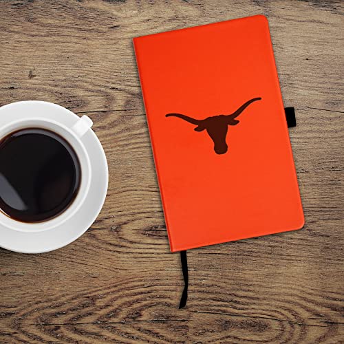 Texas Longhorns Laser-Engraved Notepad with Pen Loop - 5.25 x 8.25