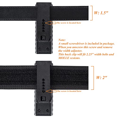 TACNEX Universal Baton Holder for 16-26 Inch Telescopic Baton with Rotatable Clip - Law Enforcement Duty Belt & MOLLE Compatible