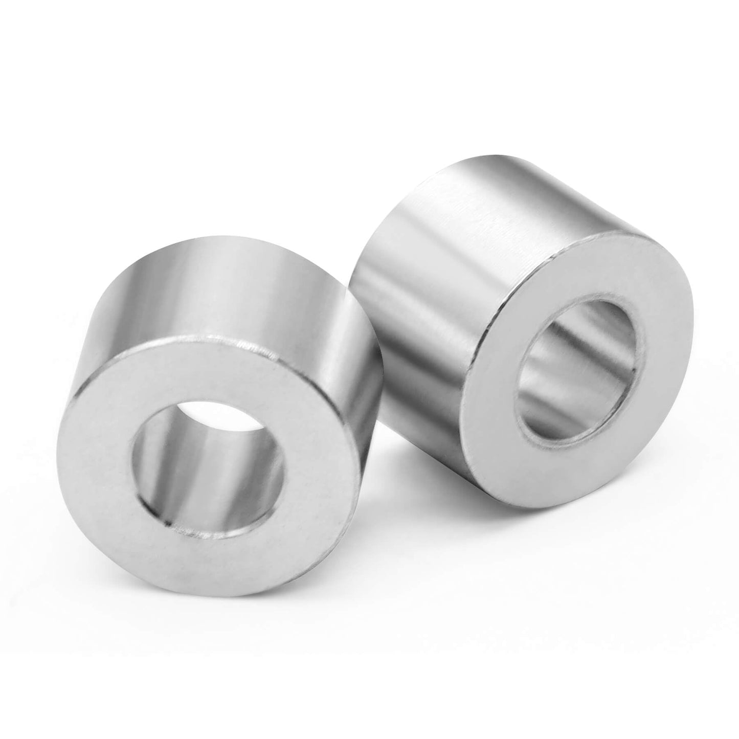 Wulankd 10pcs Aluminum Spacer 3/4" OD x 3/8" ID x 1/2" Length, Round Spacer, Unthreaded Standoff Bushing Plain Finish, Fits Screws Bolts 3/8"
