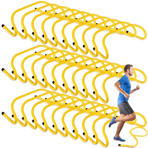 6-Inch Speed Agility Training Hurdles - 30 Pcs Yellow Set