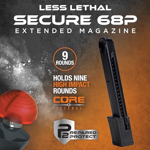 P2P Secure 68P Extended Magazine - 9-Round Capacity for .68 Cal Rounds