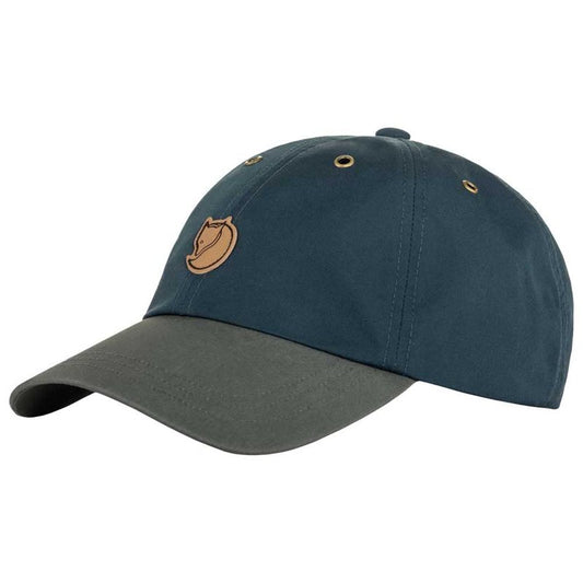 Fjällräven Vidda Cap - Durable G-1000 Fabric, Adjustable Fit, Classic Style - Hiking, Trekking, Travel, Mountain Blue/Basalt, Large/X-Large
