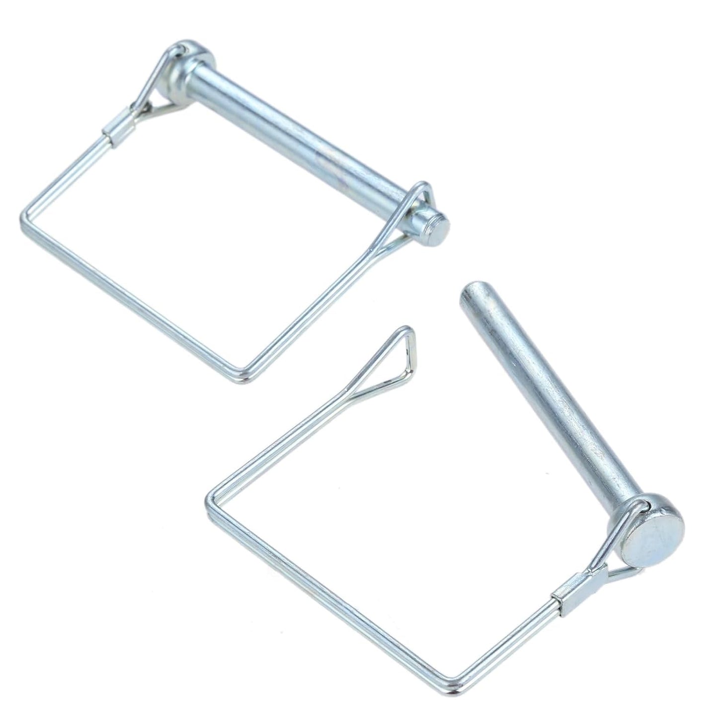 Truleego 2 Pack 5/16 x 3-1/2 Inch Trailer Hitch Pins – Heavy Duty Steel Locking Pins for Utility Trailers, Lawn Mowers, Tow Hitch, Cargo Haulers Wire Lock Pin for Secure Coupling and Towing