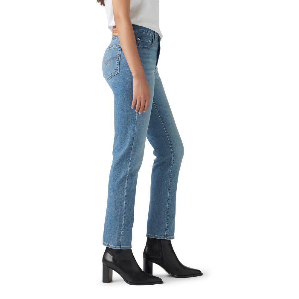 Levi's Women's 724 High Rise Straight Jeans (Also Available in Plus), (New) Eternal Indigo Mid, 29 Regular