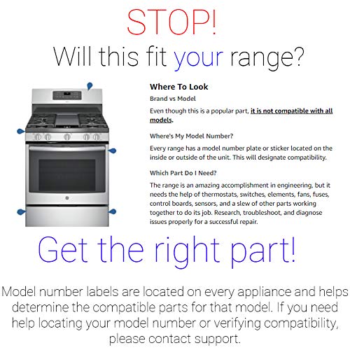 Supplying Demand WB13X25633 4454722 Gas Range Igniter Glowbar Replacement Model Specific Not Universal