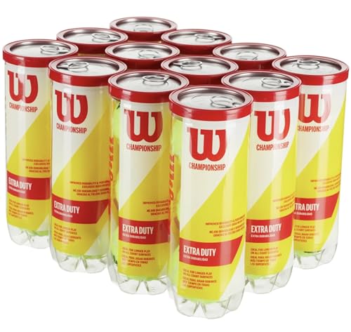 Championship Tennis Balls - Extra Duty 12 Can Case (36 Balls)