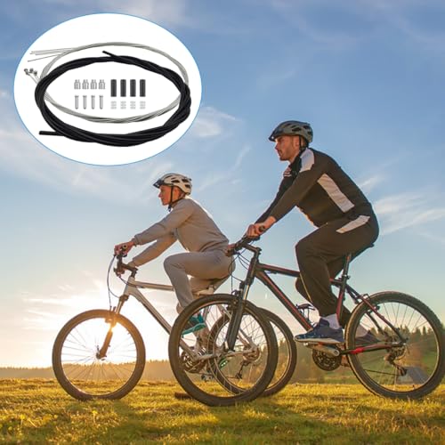 Bicycle Brake Cable Kit - 4 Pcs for Mountain & Road Bikes