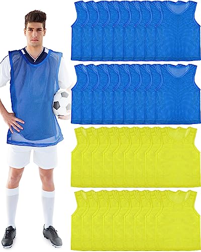 36 Pcs Adult & Youth Pinnies Scrimmage Vests for Soccer & Basketball