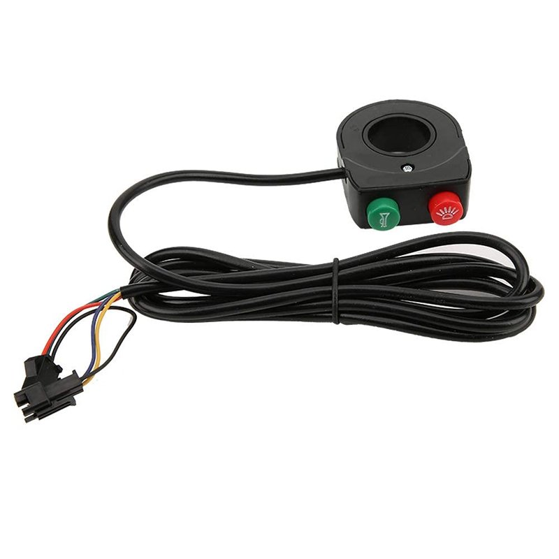 VGEBY 2 in 1 Push Button Switch Motorcycle Handlebar Headlight Switch Handle Scooter Electric