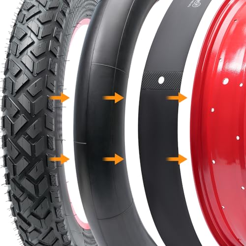 Bike Rim Strips PVC 20x4.0 Tire Liners for Fat Tire E-Bikes & Mountain Bikes