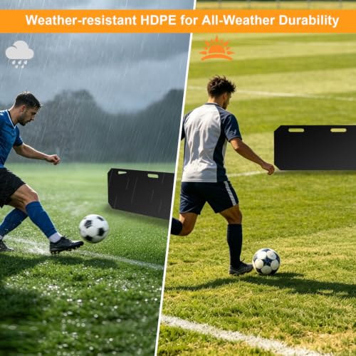 Ugnxery Soccer Rebounder Board - 3-Angle Portable Passing Wall with Ground Stakes
