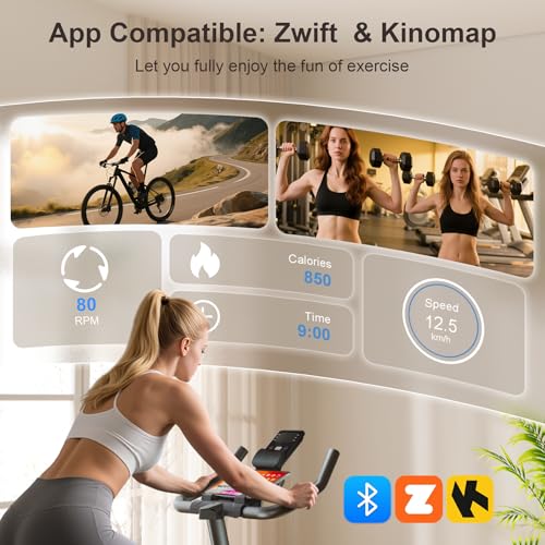 Adjustable Magnetic Resistance Exercise Bike - 350LB Capacity